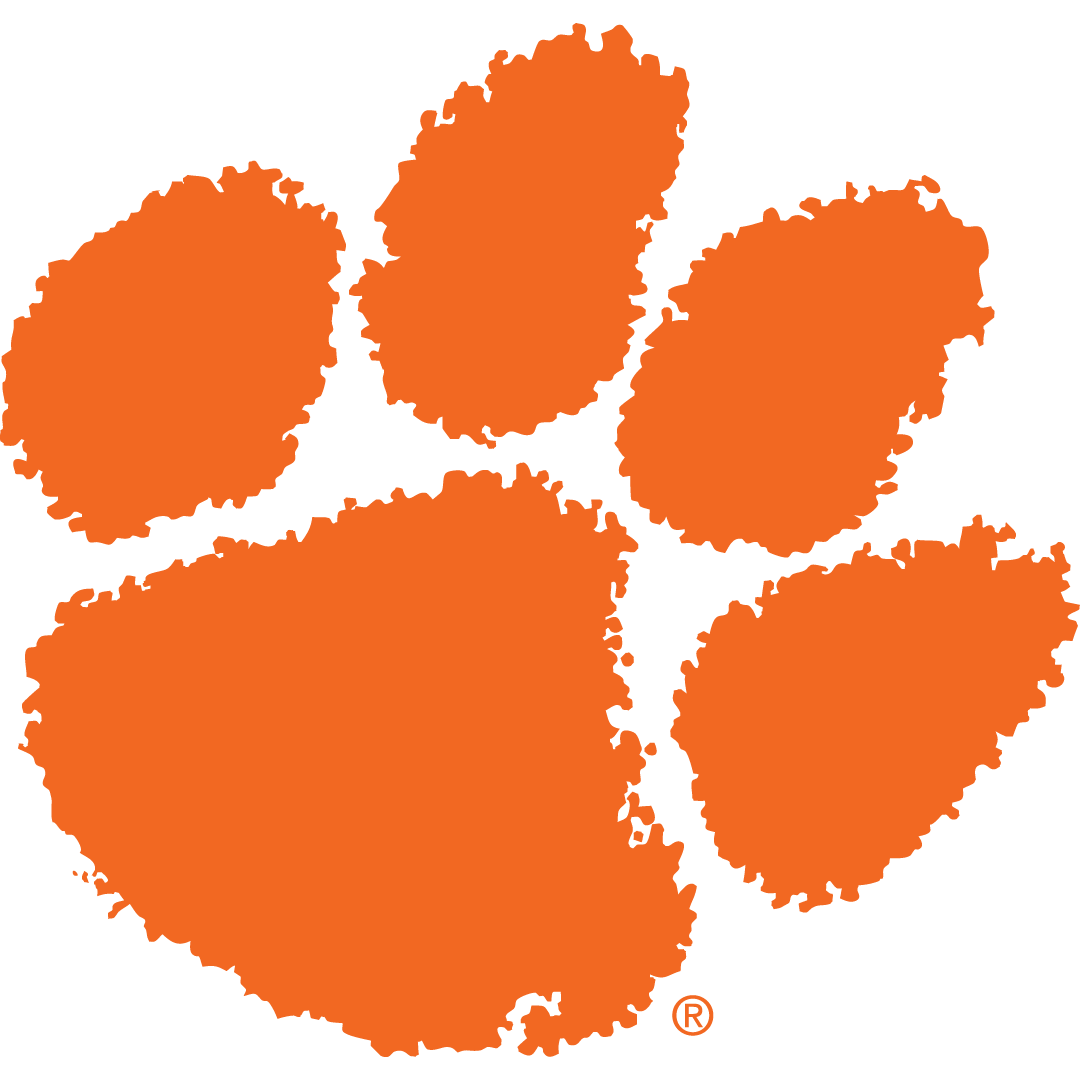 Clemson Tigers Paw Print Logo