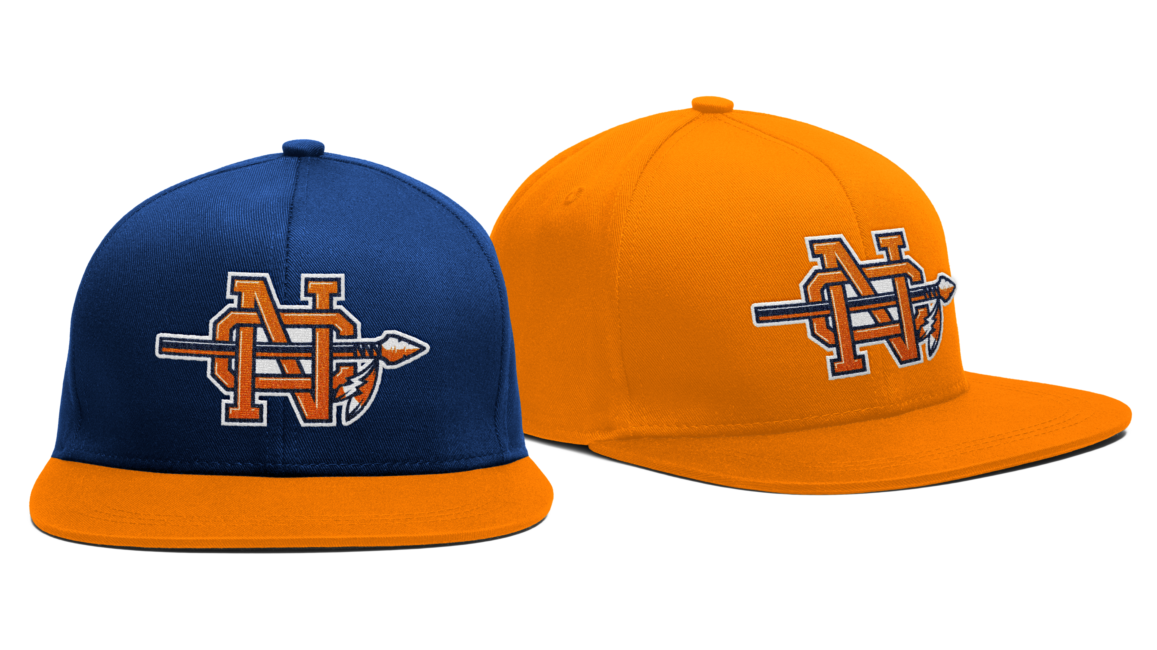 Photo of Baseball Caps with NC Lettermark Logo