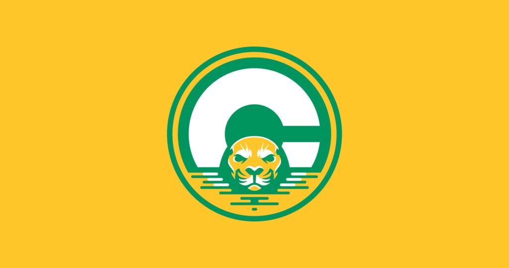a logo for the California Golden Seals hockey team imagined by Dunson Design