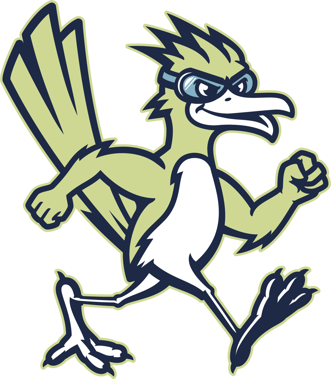 Roadrunner Mascot Illustration Sports Logo